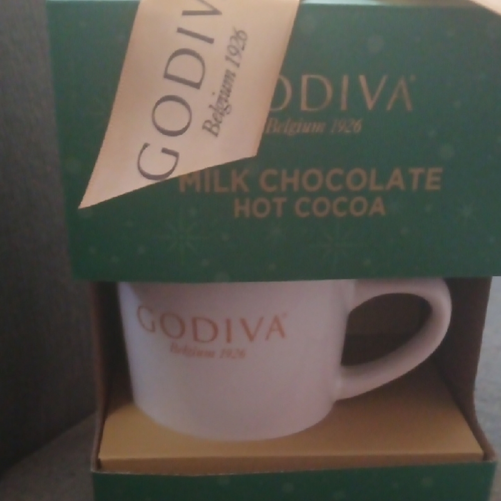 Godiva Hot Chocolate Mug Gift Set, New No Tags